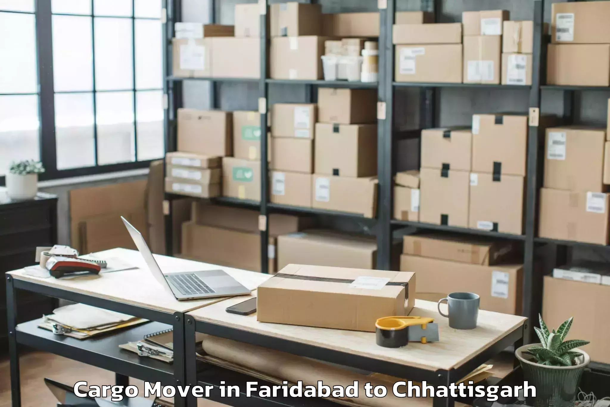 Get Faridabad to Narayanpur Cargo Mover